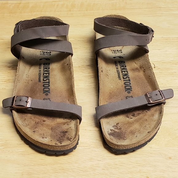 leather ankle straps